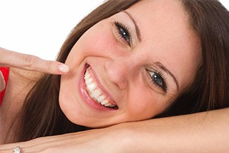 Lady smiling